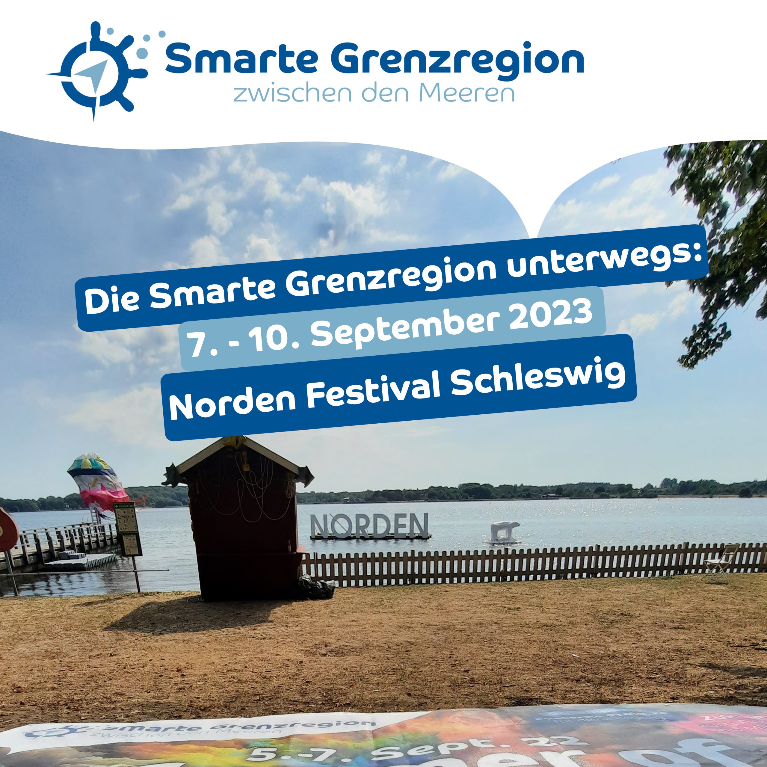 Smarte Grenzregion zwischen den Meeren auf dem Norden Festival in Schleswig.